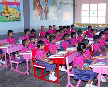 Students studying